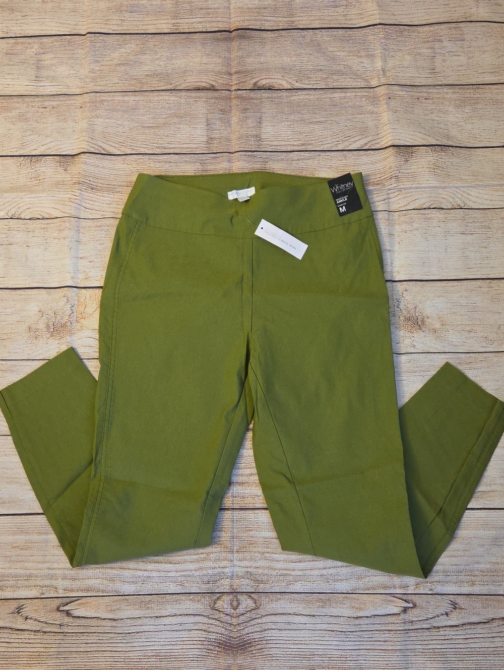 NWT!New York & Company Women’s Green “The Whitney” High Waisted Ankle Pants.